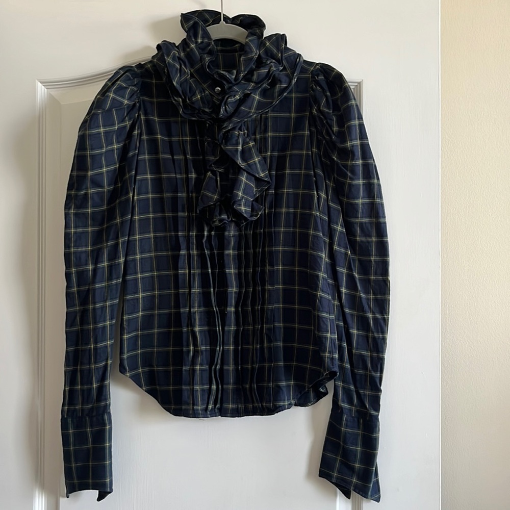 Ralph Lauren Plaid Blouse